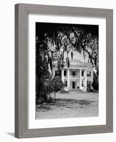Front View of an Antebellum Mansion-Philip Gendreau-Framed Photographic Print
