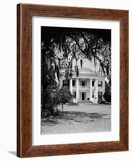 Front View of an Antebellum Mansion-Philip Gendreau-Framed Photographic Print