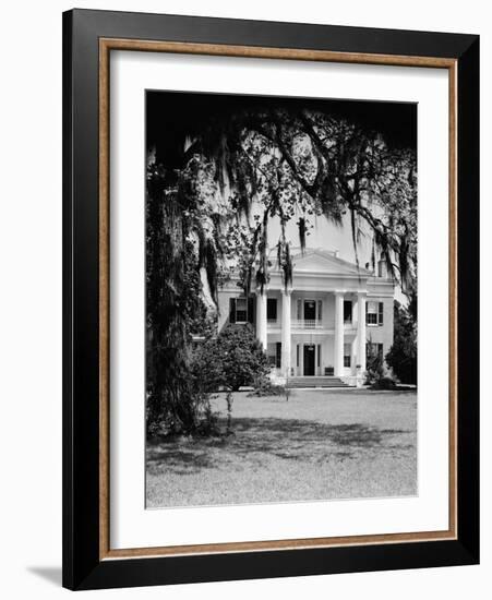 Front View of an Antebellum Mansion-Philip Gendreau-Framed Photographic Print