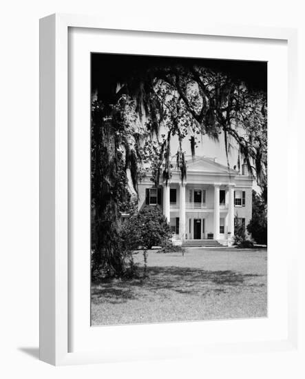 Front View of an Antebellum Mansion-Philip Gendreau-Framed Photographic Print