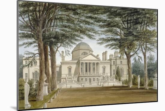 Front View of Chiswick House, Chiswick, Hounslow, London, 1822-John Chessell Buckler-Mounted Giclee Print