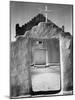 Front view of entrance, Church, Taos Pueblo National Historic Landmark, New Mexico, 1942-Ansel Adams-Mounted Art Print