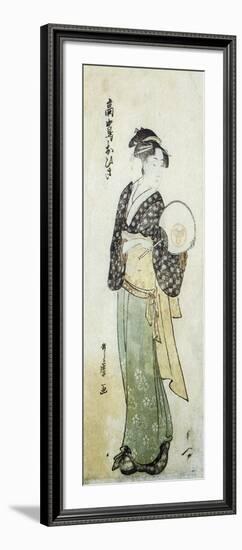 Front View of Ohisa-Kitagawa Utamaro-Framed Art Print