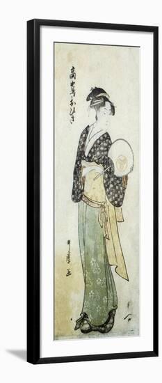 Front View of Ohisa-Kitagawa Utamaro-Framed Art Print