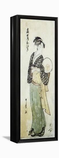 Front View of Ohisa-Kitagawa Utamaro-Framed Stretched Canvas