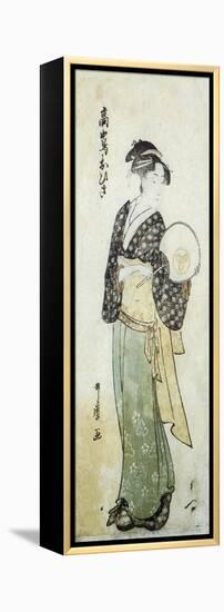 Front View of Ohisa-Kitagawa Utamaro-Framed Stretched Canvas
