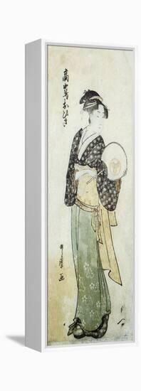 Front View of Ohisa-Kitagawa Utamaro-Framed Stretched Canvas