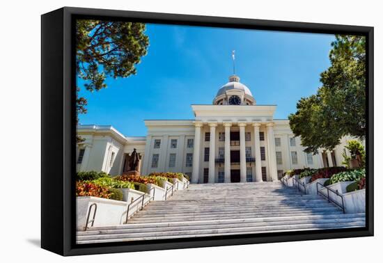 Front View of State Capitol in Montgomery, Alabama-Rob Hainer-Framed Premier Image Canvas