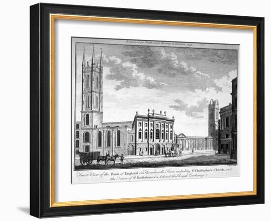 Front View of the Bank of England, City of London, 1773-J Collyer-Framed Giclee Print