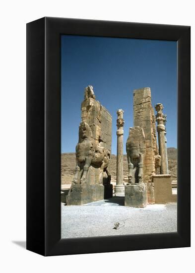 Front View of the Gate of All Nations, Persepolis, Iran-Vivienne Sharp-Framed Premier Image Canvas