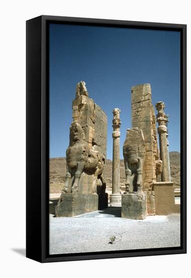 Front View of the Gate of All Nations, Persepolis, Iran-Vivienne Sharp-Framed Premier Image Canvas