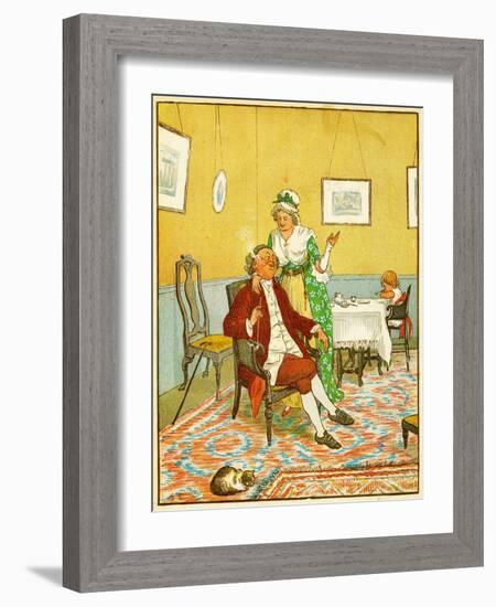 Frontice Piece, the Diverting History of John Gilpin, 1878 (Litho)-Randolph Caldecott-Framed Giclee Print