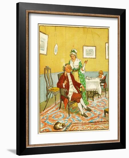 Frontice Piece, the Diverting History of John Gilpin, 1878 (Litho)-Randolph Caldecott-Framed Giclee Print