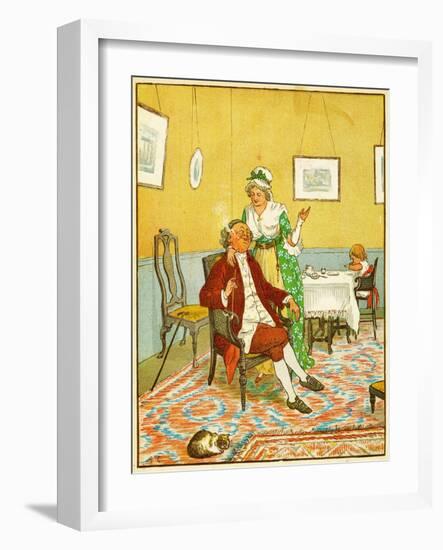 Frontice Piece, the Diverting History of John Gilpin, 1878 (Litho)-Randolph Caldecott-Framed Giclee Print