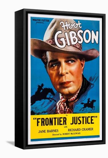 Frontier Justice, Hoot Gibson, 1936-null-Framed Stretched Canvas