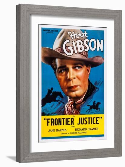 Frontier Justice, Hoot Gibson, 1936-null-Framed Art Print