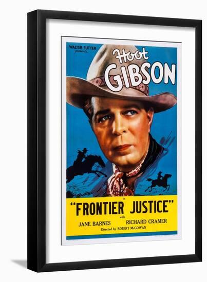 Frontier Justice, Hoot Gibson, 1936-null-Framed Art Print