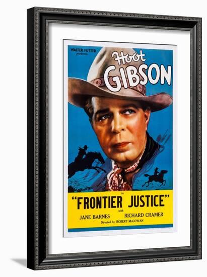 Frontier Justice, Hoot Gibson, 1936-null-Framed Art Print