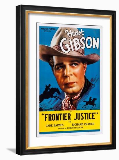 Frontier Justice, Hoot Gibson, 1936-null-Framed Art Print