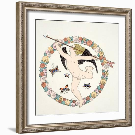 Frontispeice in 'Falbalas and Fanfreluches, Almanach des Modes Présentes, P-Georges Barbier-Framed Giclee Print