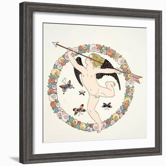 Frontispeice in 'Falbalas and Fanfreluches, Almanach des Modes Présentes, P-Georges Barbier-Framed Giclee Print