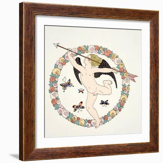 Frontispeice in 'Falbalas and Fanfreluches, Almanach des Modes Présentes, P-Georges Barbier-Framed Giclee Print