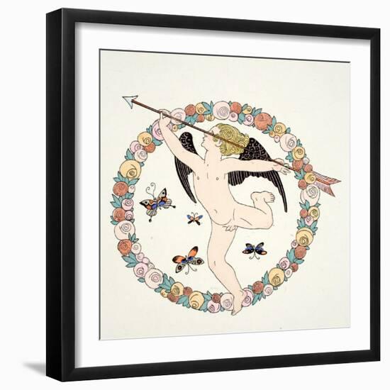 Frontispeice in 'Falbalas and Fanfreluches, Almanach des Modes Présentes, P-Georges Barbier-Framed Giclee Print