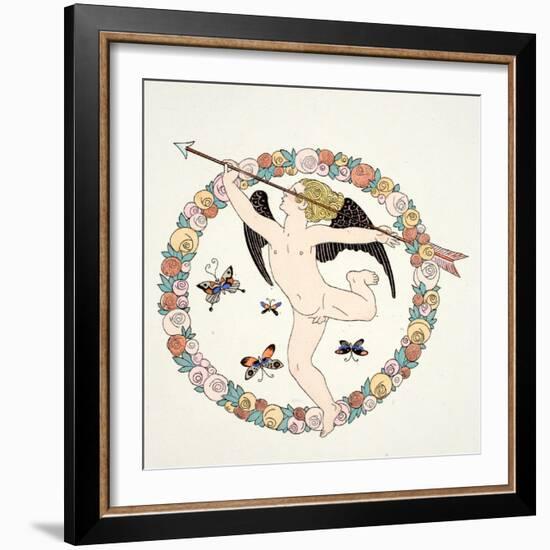 Frontispeice in 'Falbalas and Fanfreluches, Almanach des Modes Présentes, P-Georges Barbier-Framed Giclee Print