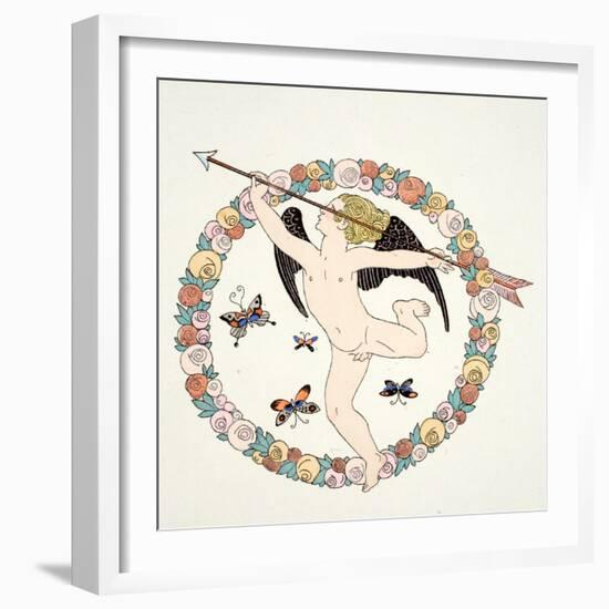 Frontispeice in 'Falbalas and Fanfreluches, Almanach des Modes Présentes, P-Georges Barbier-Framed Giclee Print