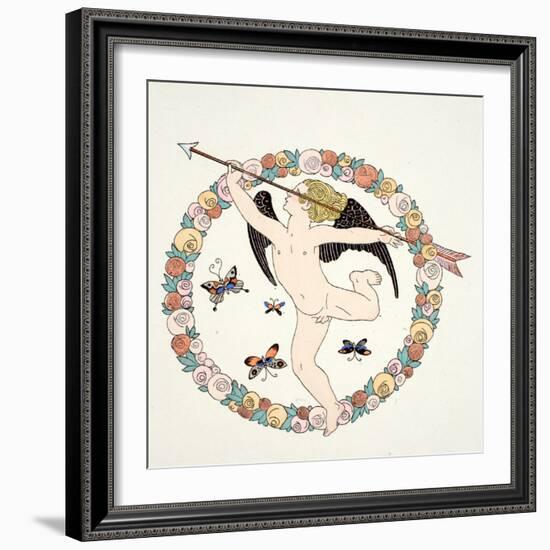 Frontispeice in 'Falbalas and Fanfreluches, Almanach des Modes Présentes, P-Georges Barbier-Framed Giclee Print