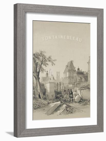 Frontispice d'un album de Denecourt : Porte du Baptistère, Statue d'Ulysse par Petitot, le-Philippe Benoist-Framed Giclee Print