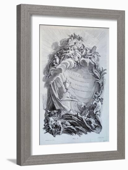 Frontispice for a Series of Planks on the Tomb of William Iii, Prince of Orange and King of England-Francois Boucher-Framed Giclee Print
