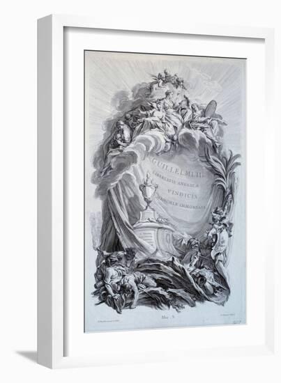 Frontispice for a Series of Planks on the Tomb of William Iii, Prince of Orange and King of England-Francois Boucher-Framed Giclee Print