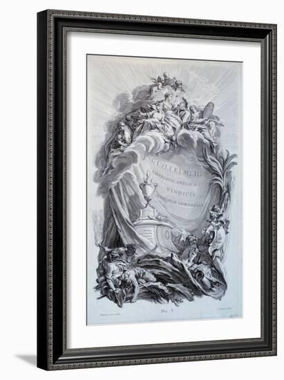 Frontispice for a Series of Planks on the Tomb of William Iii, Prince of Orange and King of England-Francois Boucher-Framed Giclee Print