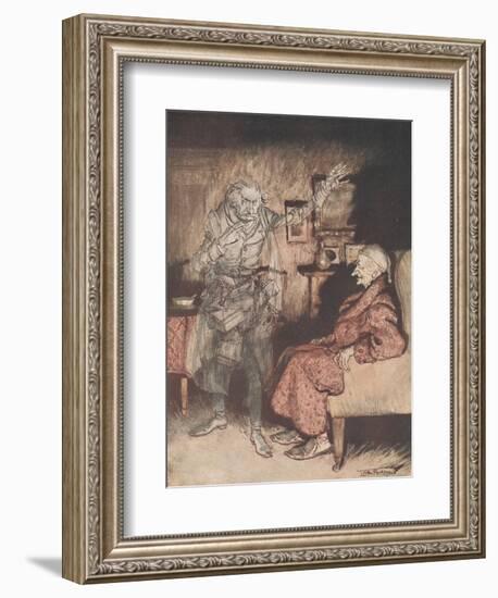 Frontispiece - a Christmas Carol, 1915-Arthur Rackham-Framed Giclee Print