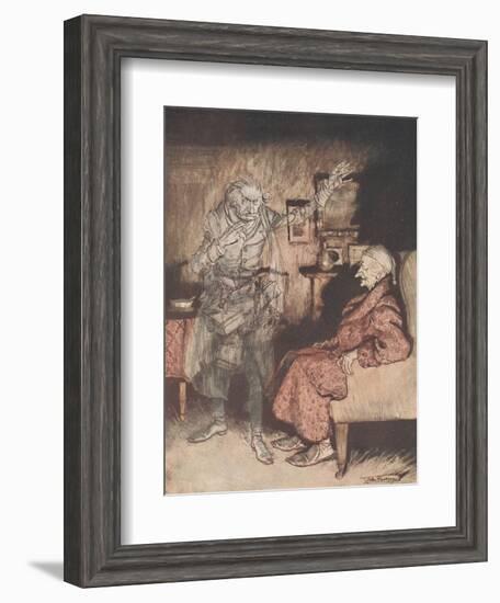 Frontispiece - a Christmas Carol, 1915-Arthur Rackham-Framed Giclee Print