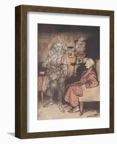 Frontispiece - a Christmas Carol, 1915-Arthur Rackham-Framed Giclee Print