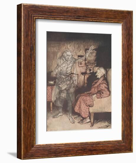 Frontispiece - a Christmas Carol, 1915-Arthur Rackham-Framed Giclee Print