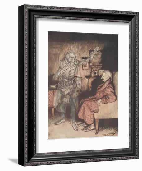 Frontispiece - a Christmas Carol, 1915-Arthur Rackham-Framed Giclee Print