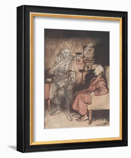 Frontispiece - a Christmas Carol, 1915-Arthur Rackham-Framed Giclee Print