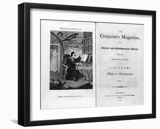 Frontispiece and Titlepage of The Conjuror's Magazine, Pub. 1792-null-Framed Giclee Print