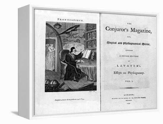 Frontispiece and Titlepage of The Conjuror's Magazine, Pub. 1792-null-Framed Premier Image Canvas