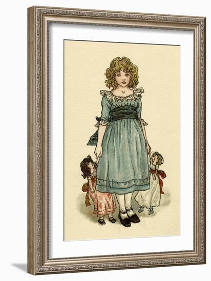 Frontispiece Design, the Queen of the Pirate Isle-Kate Greenaway-Framed Art Print