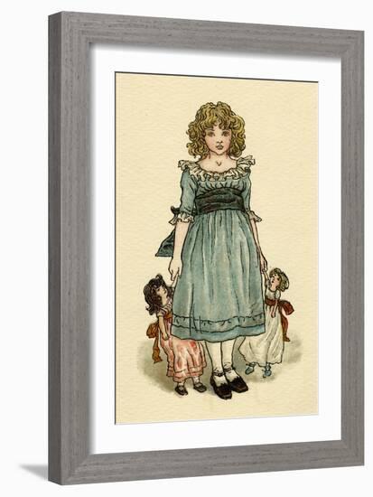 Frontispiece Design, the Queen of the Pirate Isle-Kate Greenaway-Framed Art Print