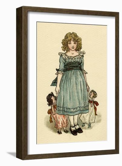 Frontispiece Design, the Queen of the Pirate Isle-Kate Greenaway-Framed Art Print