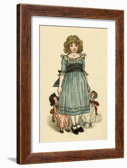 Frontispiece Design, the Queen of the Pirate Isle-Kate Greenaway-Framed Art Print