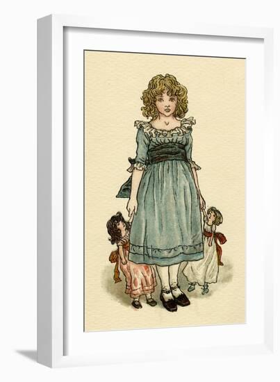 Frontispiece Design, the Queen of the Pirate Isle-Kate Greenaway-Framed Art Print