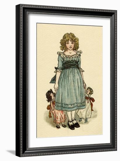 Frontispiece Design, the Queen of the Pirate Isle-Kate Greenaway-Framed Art Print