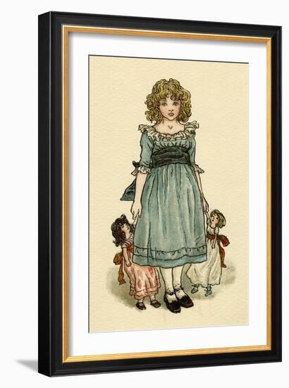 Frontispiece Design, the Queen of the Pirate Isle-Kate Greenaway-Framed Art Print