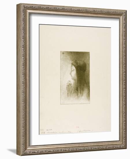 Frontispiece for Chevaleries Sentimentales by Ferdinand Hérold, 1893-Odilon Redon-Framed Giclee Print